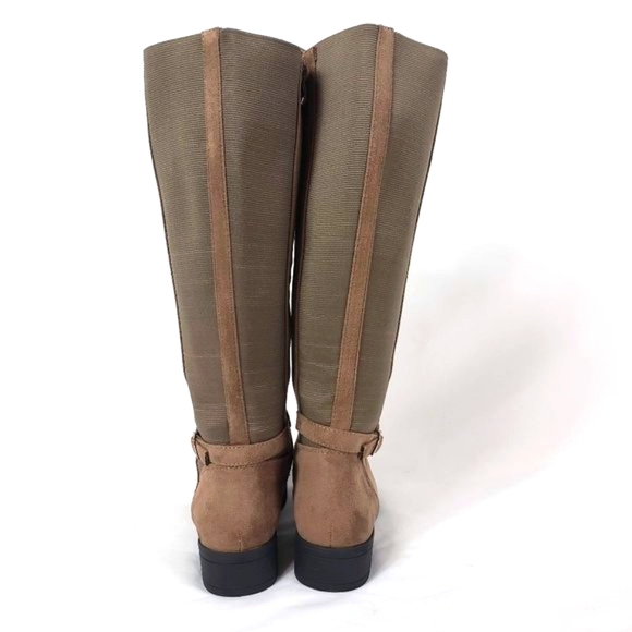 Aiit Light Brown Suede-Like Boots - Picture 3 of 11